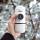 Wacaco Nanopresso Tragbare Espressomaschine in Weiß (Chill White) + Schutzhülle