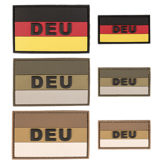 3D Patch Deutschland Flagge mit Aufschrift DEU, 8 x 5 cm...