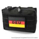 3D Patch Deutschland Flagge mit Aufschrift DEU, 8 x 5 cm oder 5,5 x 3 cm