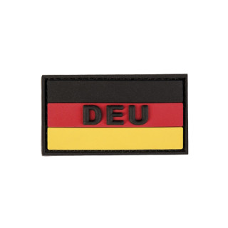 3D Patch Deutschland Flagge Farbig mit Aufschrift DEU, 5,5 x 3 cm (Klein)