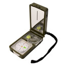 Multifunktionskompass mit 10 Funktionen: Thermometer, LED, Pfeife, Lupe, Feuerstarter und mehr