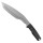 Buschmesser Kukri mit 22 cm Edelstahl-Klinge mit Titan-Beschichtung und Nylonscheide