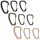 Wildo® 3-tlg. Karabiner Set in Schwarz, Oliv oder Desert