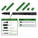 Mil-Tec Tactical Pen Black Pro, taktischer Kugelschreiber mit Glasbrecher und Werkzeugaufnahme