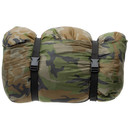 Deckenschlafsack in Woodland mit 2-lagiger Füllung und integriertem Transportsack (Israelischer Pilotenschlafsack)