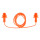 Gehörschutzstöpsel mit Band in Orange inkl. Transportbox