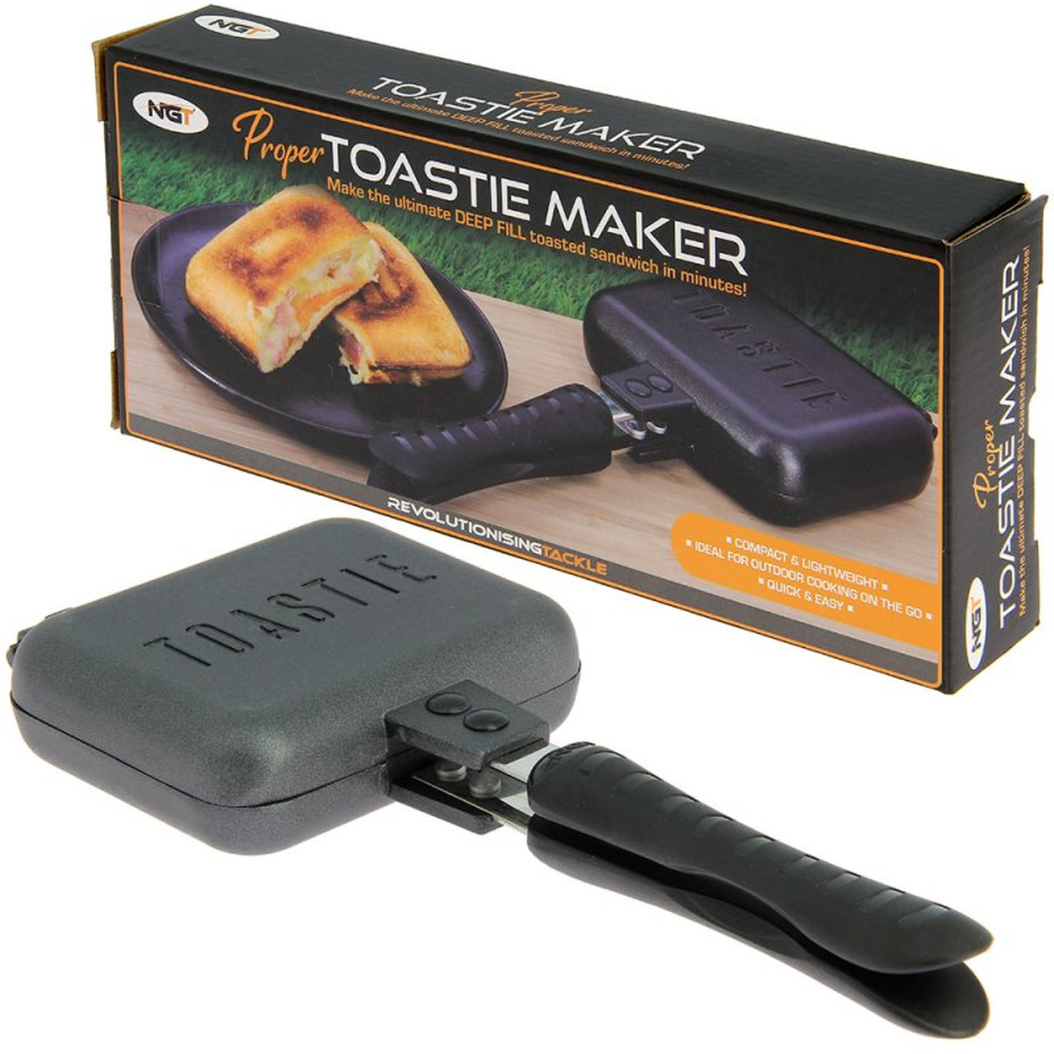 Proper Toastie Maker - Sandwichtoaster für Gaskocher beim Camping, Angeln und unterwegs