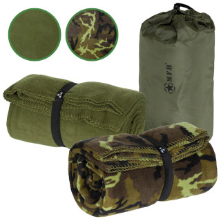 Fleece Decke 200 x 150 cm in Oliv oder M 95 CZ Tarn mit Transportbeutel
