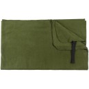 Fleece Decke 200 x 150 cm in Oliv mit Transportbeutel
