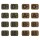Klettabzeichen mit Blutgruppe, 3,8 x 2,8 cm Patch aus PVC
