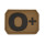 Klettabzeichen mit Blutgruppe 0+ in Coyote, 3,8 x 2,8 cm Patch aus PVC
