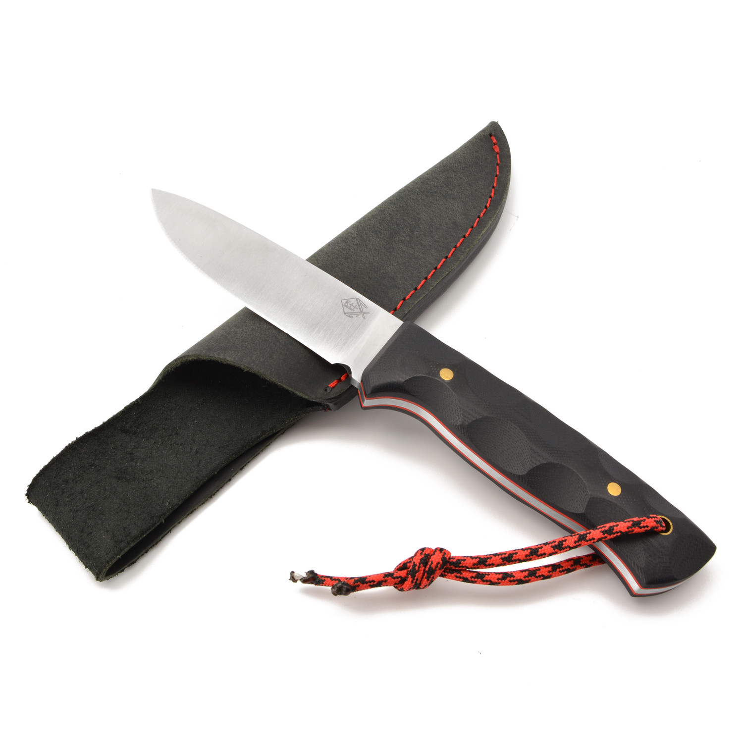 Feststehendes Messer Outdoor Pro mit G10 Schalen, inkl. Lederscheide