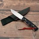 Feststehendes Messer Outdoor Pro mit G10 Schalen, inkl. Lederscheide
