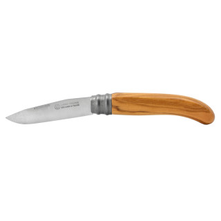 André Verdier Taschenmesser Alpage mit 8,5 cm Edelstahl-Klinge und Griff aus Olive
