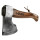 Njord Axt Huldra aus Damaststahl, 35,5 cm Palisandergriff, inkl. Lederscheide