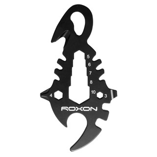 Roxon Multi-Tool 8-in-1 Schlüsselanhänger Skorpion, schwarz