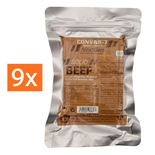 Convar-7 NextGen Energieriegel Solid Beef 9er Karton (9x 120 g)