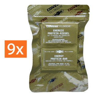 Convar-7 NextGen Energieriegel Feldküche Energie Protein-Riegel 9er Karton (9x 120 g)