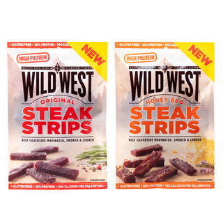 Wild West Steak Strips 60 g - Original oder Honey BBQ
