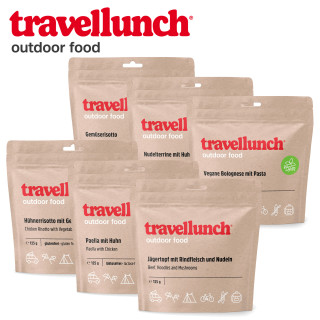 Travellunch - gefriergetrocknete Mahlzeiten fr Outdoor,...