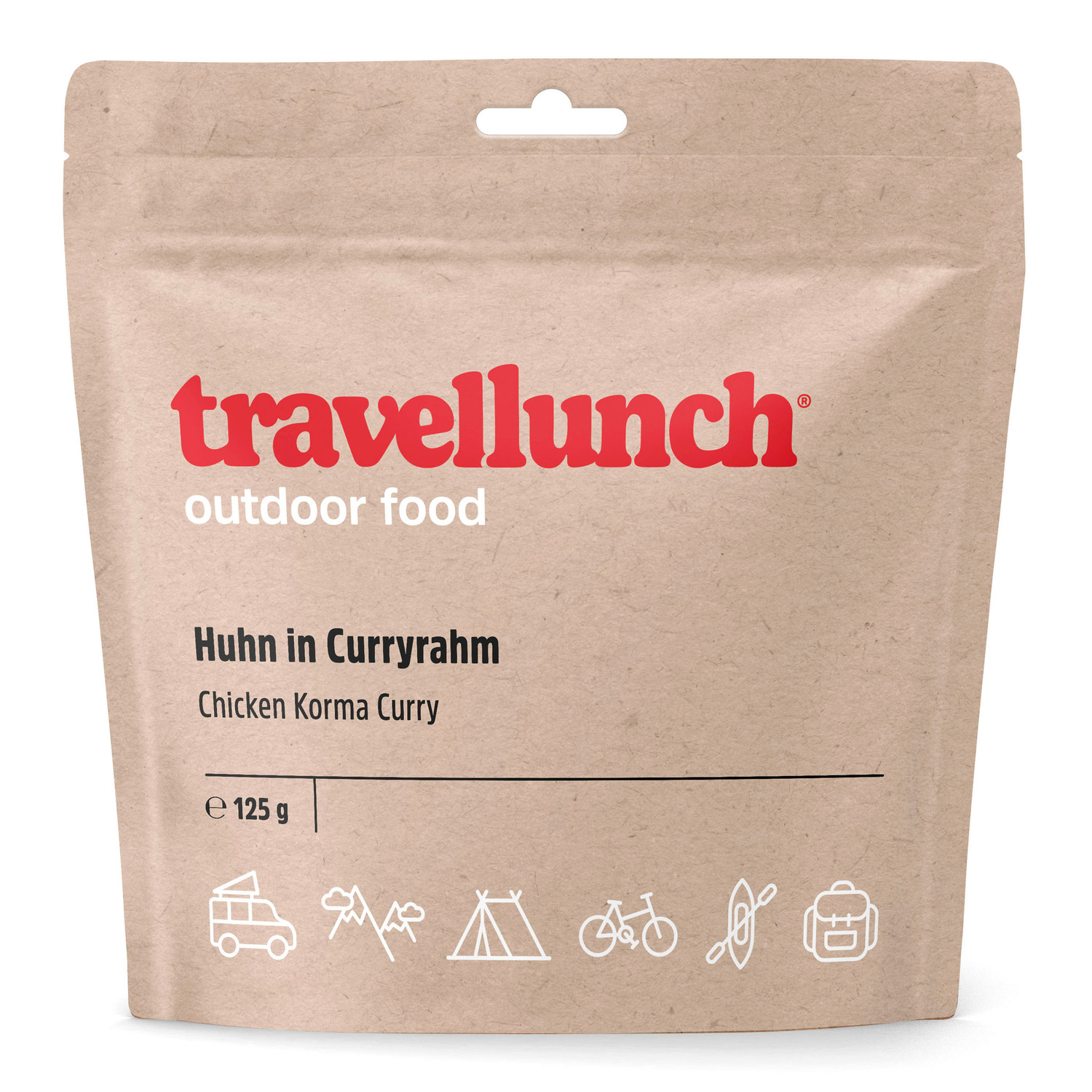 Travellunch Huhn in Curryrahm 125 g