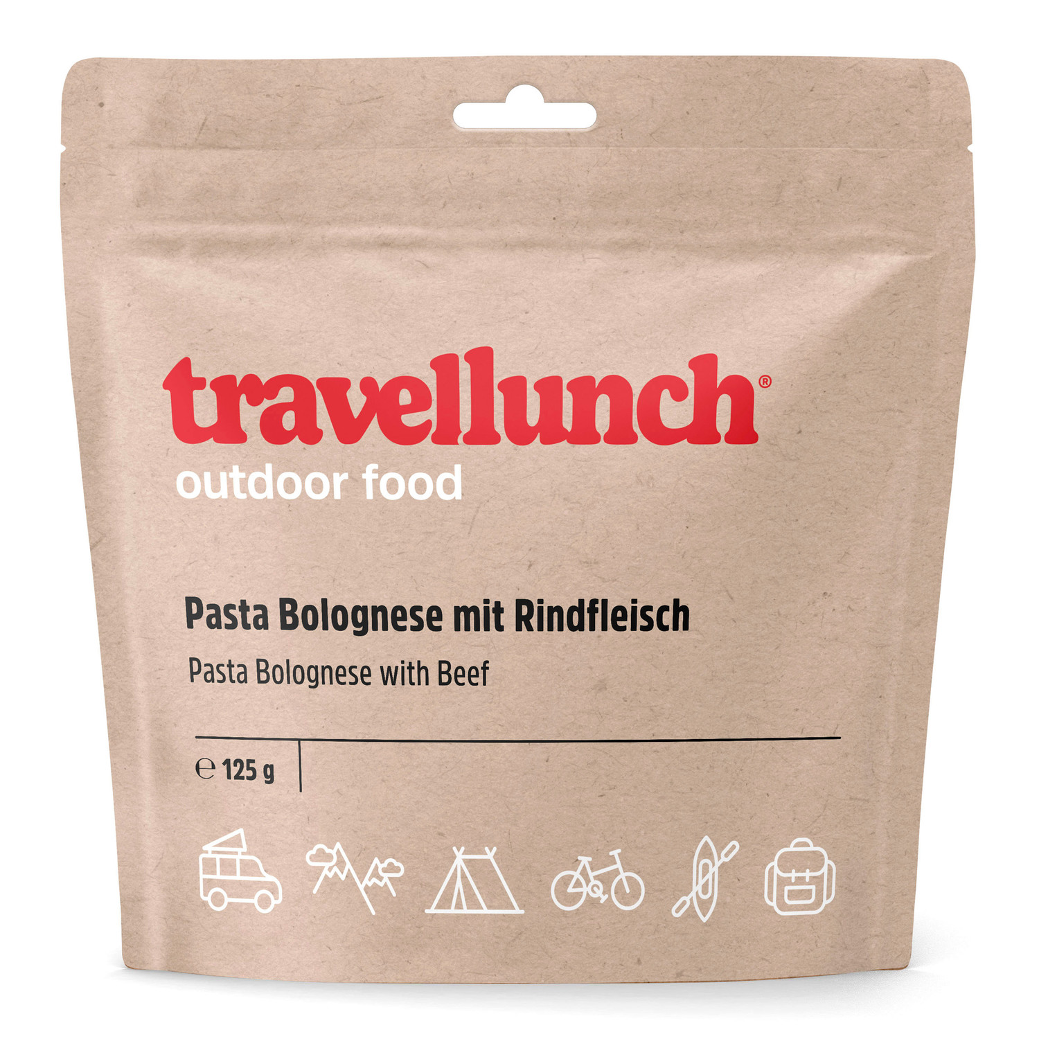 Travellunch Pasta Bolognese mit Rindfleisch 125 g