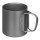 Titan Tasse 300 ml doppelwandig mit Klappgriffen und Netzbeutel