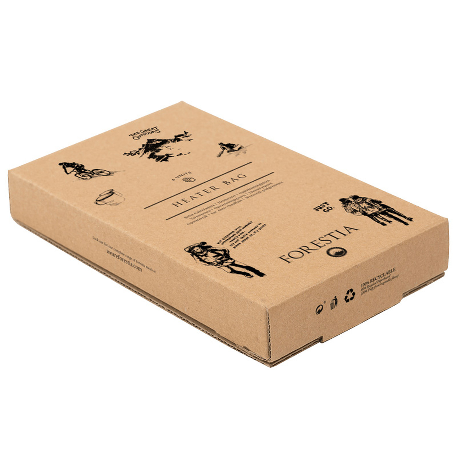 Forestia Heater Bag Pack: 4 selbsterhitzende Wrmebeutel fr Ttenmahlzeiten