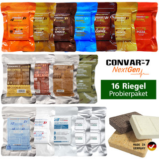 Convar-7 NextGen Probierpaket 16x 120 g Energieriegel in...
