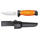 Mikov Brigand Messer in Orange, 9,7 cm Klinge mit Kunststoffscheide