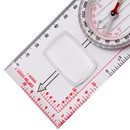 Kartenkompass mit transparenter Grundplatte fr Mastab 1:25.000