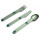 Full Windsor Magware in Grün (Forest Green) - magnetisches Besteck aus Aluminium mit Etui