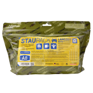 Convar Staupack A8 Notration mit Riegel, Snack, Energiepulver und Trinkwasser