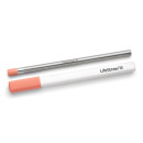 LifeStraw Sip Wasserfilterstrohhalm in Apricot (helles Orange) aus Edelstahl mit Etui