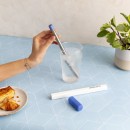 LifeStraw Sip Wasserfilterstrohhalm in Stormy Blue (Blau) aus Edelstahl mit Etui