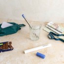 LifeStraw Sip Wasserfilterstrohhalm in Stormy Blue (Blau) aus Edelstahl mit Etui