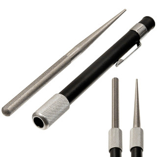Diamantschärfer in Stiftform für Wellenschliff und Glattstift