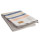 Mountainhill Wolldecke 225 x 150 cm, Natur mit farbigen Streifen (80% Schafwolle, 20% Polyester)