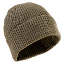 Merino Wollm&uuml;tze in Oliv im klassischen Design