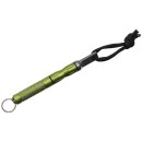 Feuerstarter im Alu-Geh&auml;use in Gr&uuml;n mit Kordelband und Schl&uuml;sselring