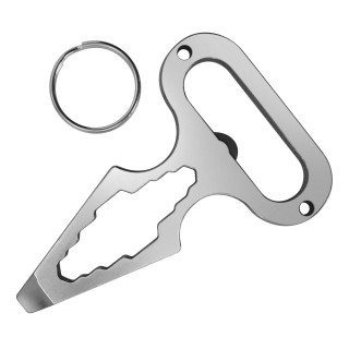 EDC Keychain Schlüsselanhänger mit Flaschenöffner, Schraubendreher und Maulschlüssel