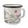 Emaille Tasse mit Berg- und Kompassmotiv mit 350 ml (Klein)
