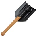 Klappbarer Feldspaten mit Holzgriff nach dem Vorbild des...