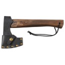 Axt &bdquo;Viking&ldquo; mit Holzstiel und Lederscheide