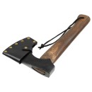Axt &bdquo;Viking&ldquo; mit Holzstiel und Lederscheide