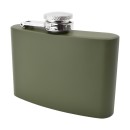 Kompakter Edelstahl Flachmann in Oliv mit 115 ml (4 oz)...