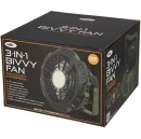 NGT XL Bivvy Fan 3-in-1: Ventilator, LED-Licht und Powerbank