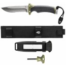 Gerber Ultimate Fixed Blade Survivalmesser mit Feuerstarter, Messersch&auml;rfer, Pfeife und Holster