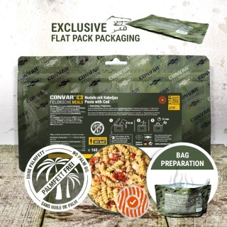Convar Feldküche Nudeln mit Kabeljau (160 g)