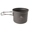 Toaks Titanium 900 ml D115 mm Pot - ultraleichter Topf mit Deckel und Klappgriffen aus Titan